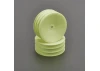 Schumacher 2WD Front Medium Buggy Wheels - Neon Yellow (2)