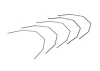 Rear Roll Bars - Cougar-Laydown (5pcs)