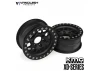 Vanquish KMC 1.9 XD127 Bully Black Anodized