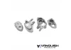 Vanquish F10 Portal Aluminium Front Knuckle - Clear