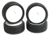 Shimizu D01J Wet Tyres Mounted on Revlite Wheels (4) (BRCA National Wet Control Tyre)