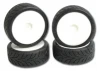Shimizu D01J Wet Tyres Mounted on Revlite Wheels (4) (BRCA National Wet Control Tyre)