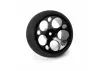 Aluminium Wide Wheel - Circle - Black