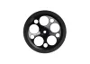 Aluminium Wide Wheel - Circle - Black
