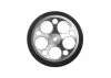 Aluminium Wide Wheel - Circle - Gun Metal Gray
