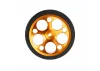 Aluminium Wide Wheel - Circle - Orange