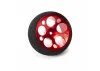 Aluminium Wide Wheel - Circle - Red