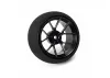 Aluminium Wide Wheel - Spoke - Black