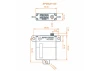 A7100 MT/MS Metal Gear HV Wing Servo