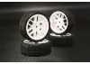 Sweep Hankook Tread 32Deg 24mm Glued TC Tyres 12Spoke Carpet