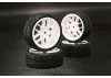 Sweep Hankook Tread 32Deg 24mm Glued Tc Tyres 12Spoke Carpet