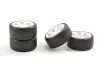Sweep Mini Tyres Pre Glued on 12mm Hex Mini Wheels 33 Deg (Set of 4)