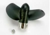 Traxxas New style plastic propeller for Villain EX. Requires change to smaller pinion gears when used on older Villains equipped with part 1534 and 1533 propellers.