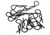 Traxxas Body clips black (12) (standard size)