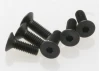 Traxxas Screws 4x12mm countersunk machine (hex drive) (6)