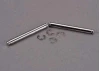Traxxas Suspension pins 31.5mm chrome (2) w/ E-clips (4)