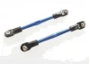 Traxxas Turnbuckles Aluminium (blue-anodized) toe links 59mm (2) (assembled w/ rod ends hollow balls) (requires 5mm Aluminium wrench 5477)