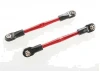 Traxxas Turnbuckles Aluminium (red-anodized) toe links 59mm (2) (assembled with rod ends hollow balls) (requires 5mm Aluminium wrench 5477)