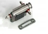 Traxxas Exhaust header marine/ header gasket/pressure fitting/ fitting gasket/ header screws (2) Note: This header has 3 pressure fittings. If upgrading an older boat with 2 pressure fittings then use part 3580 (for side exhaust engines only)