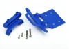Traxxas Bumper front / bumper mount front / 4x23mm RM (2)/ 3x10mm RST (2) (blue)