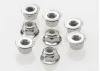 Traxxas M4 Nuts - Flanged Nylon Locking Steel Serrated (8)