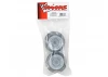 Traxxas Wheels satin chrome dual profile (2.0 outer 3.0 inner) (nitro rear/ electric front) (2)