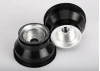 Traxxas Wheels satin chrome dual profile (2.0 outer 3.0 inner) (nitro rear/ electric front) (2)