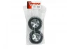 Traxxas Talon tires All-Star chrome wheels foam inserts (assembled and glued) (electric rear) (2)