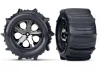 Traxxas 2.8 Paddle Tyres Assembled on Electric Rear Wheels - 1 Pair