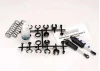 Traxxas Ultra Shocks (black) (long) (complete w/ spring pre-load spacers springs) (front) (2)