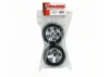 Traxxas Alias Tyres Pre Glued On All Star Chrome Wheels - 12mm Hex Fit