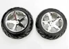 Traxxas Anaconda tires All Star chrome wheels assembled glued (with foam inserts) (electric rear) (1 left 1 right)