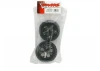 Traxxas Anaconda Tyres Pre Glued On All Star Black Chrome Wheels - 12mm Hex (2WD Elec Rear)