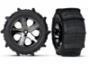 Traxxas 2.8 Paddle Tyres Assembled on Rear Wheels - 1 Pair
