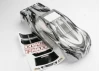 Traxxas Body E-MAXX ProGraphix (long wheelbase) (replacement for painted body. Graphics are painted- requires paint and final color application)/ window grill lights decal sheet