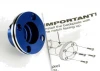 Traxxas Backplate machined Aluminium (blue-anodized)(requires electric bump starter) (not for use with Nitro Stampede)