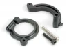 Traxxas Brake support bracket/ brake band/ 3x25mm roundhead machine screw (1)/ 3x16mm cap hex screw