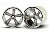 Traxxas Pro Star Chrome Wheels - 2.2 Inch Diameter - 12mm Hex Fit