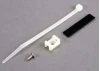 Traxxas Attachment bracket plug/ foam tape/tie wrap/ 3x10mm wst screw (old style replace with 4132)