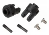 Traxxas Differential output yokes black (2)/ 3x5mm countersunk screws (2)/ screw pin (2)