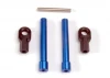 Traxxas Bellcrank posts Aluminium (2)/ steering link threaded rod (3x25mm)/ long rod ends (2)