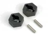 Traxxas Wheel hubs hex (2)/ axle pins (2.5x12mm) (2)