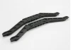 Traxxas Chassis braces lower (black) (for long wheelbase chassis) (2)