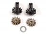 Traxxas Diff gear set: 13-T output gear shafts (2)/ 13-T spider gears (2)/ spider shaft (1)/ 6x10x0.5mm PTFE-coated washer (1)