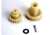 Traxxas Primary gears: forward (28-T)/ reverse (22-T)/ set screw yoke pin M3/12 (1)/ 5x10x0.5mm PTFE-coated washer (1)