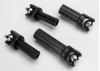 Traxxas Half shafts center (front and rear) (external-splined (2)/ internal-splined (2)/ metal U-joints (4)