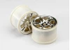 Traxxas SS (Split-Spoke) 3.8 Wheels (chrome) (2) (use with 17mm splined wheel hubs nuts part 5353X) (fits Revo/MAXX series)