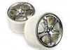 Traxxas SS (Split-Spoke) 3.8 Wheels (chrome) (2) (fits Revo/MAXX series with 14mm Hex)