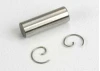 Traxxas Wrist pin/ wrist pin clips (2) (TRX 2.5 2.5R)