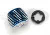 Traxxas Cooling head PowerTune (machined Aluminium blue-anodized) (TRX 2.5 and 2.5R)/ head protector (plastic)